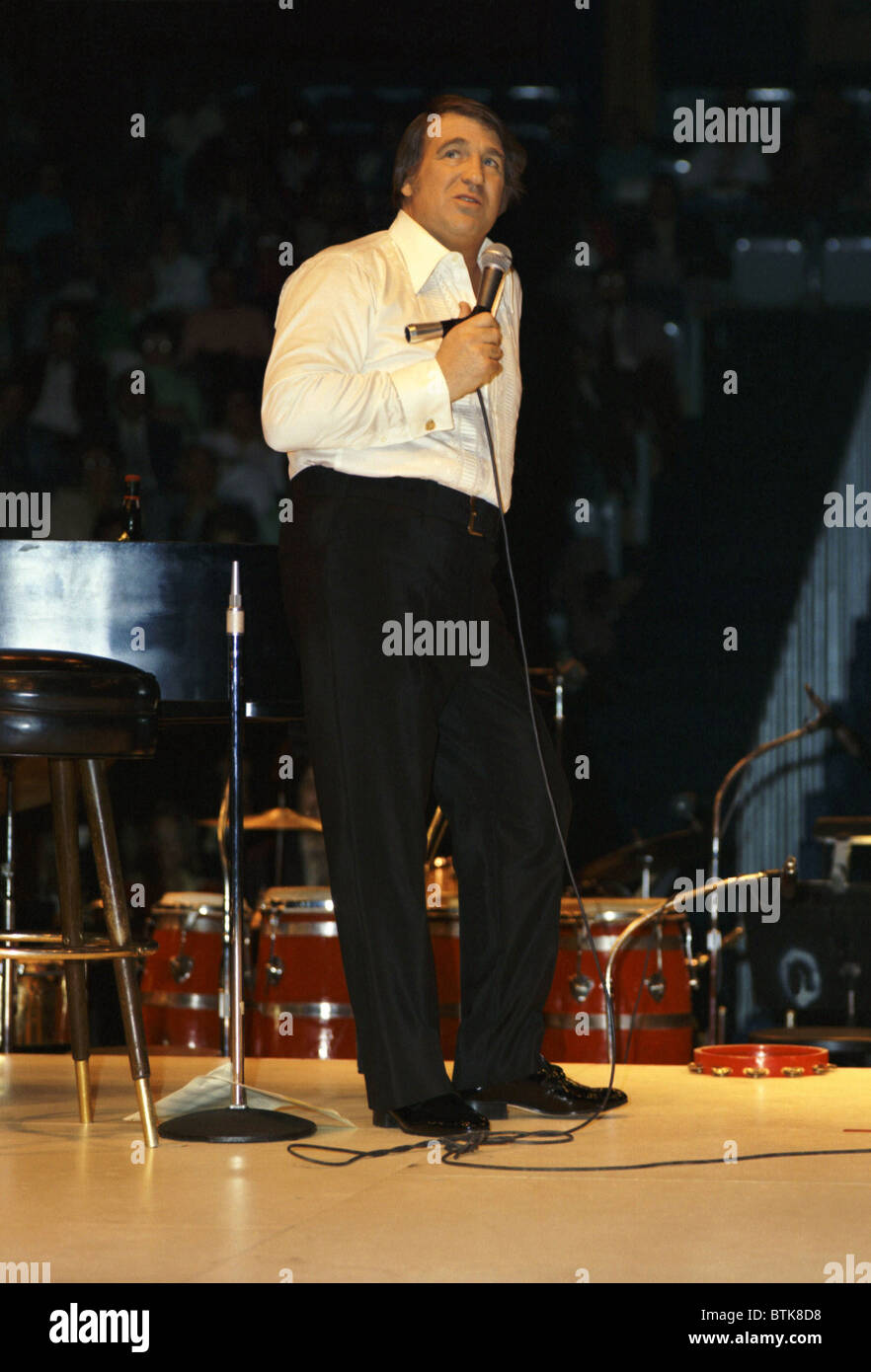 Shecky Greene, 1974, Millrun Playhouse Theatre a tutto tondo, Niles, Illinois. Foto Stock