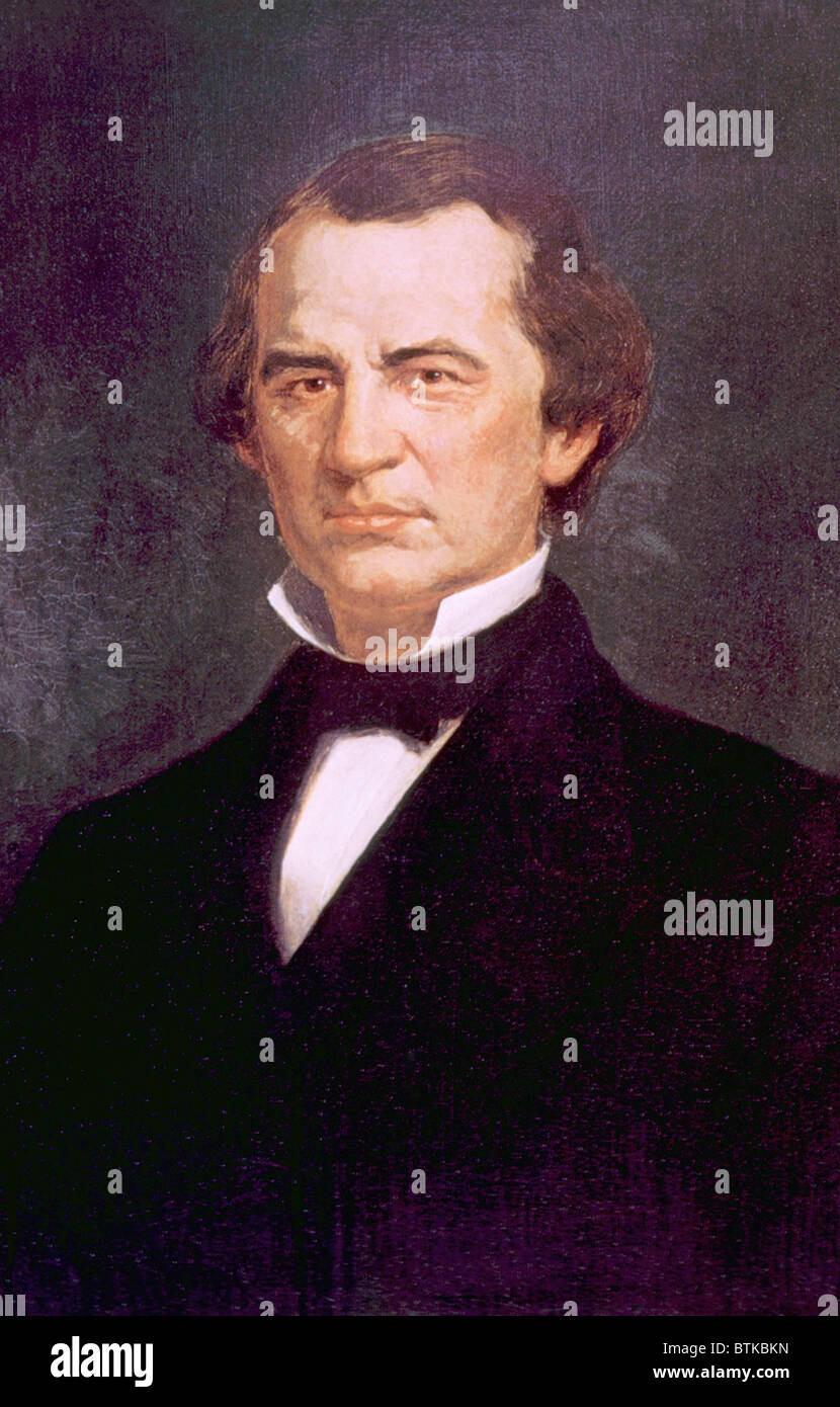 Andrew Johnson (1808-1875), U.S. Presidente (1865-1869) Foto Stock