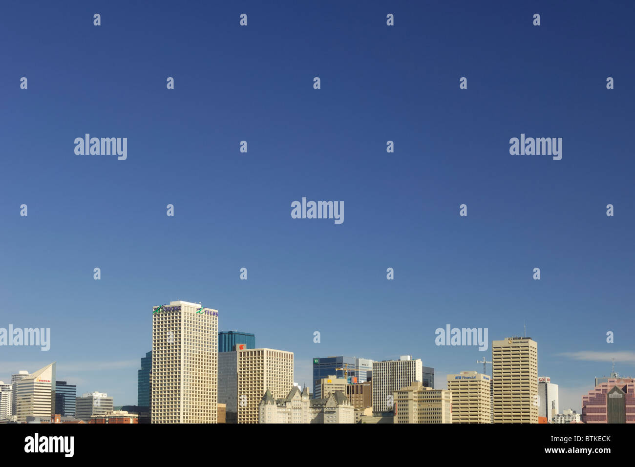 Lo skyline di Edmonton - Edmonton, Alberta Foto Stock