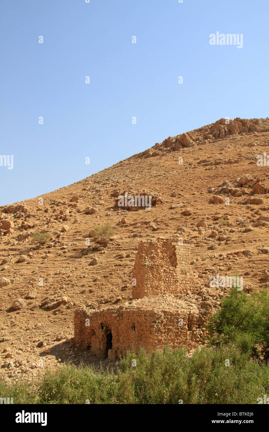 La Samaria, un mulino di farina in Nahal Petzael Foto Stock