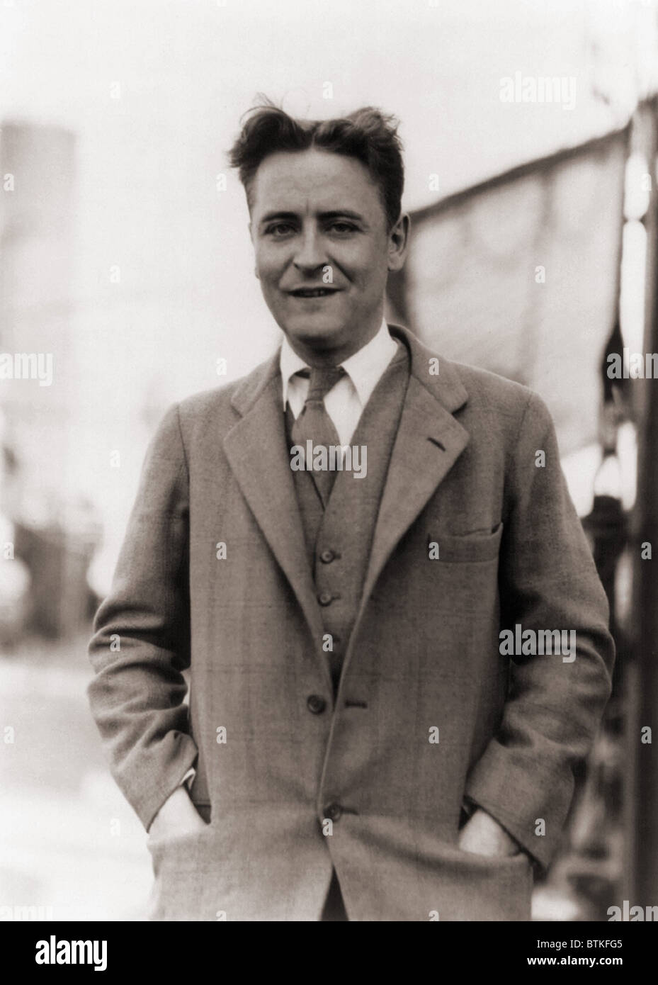 F. Scott Fitzgerald, (1896-1940) nel 1928. Foto Stock