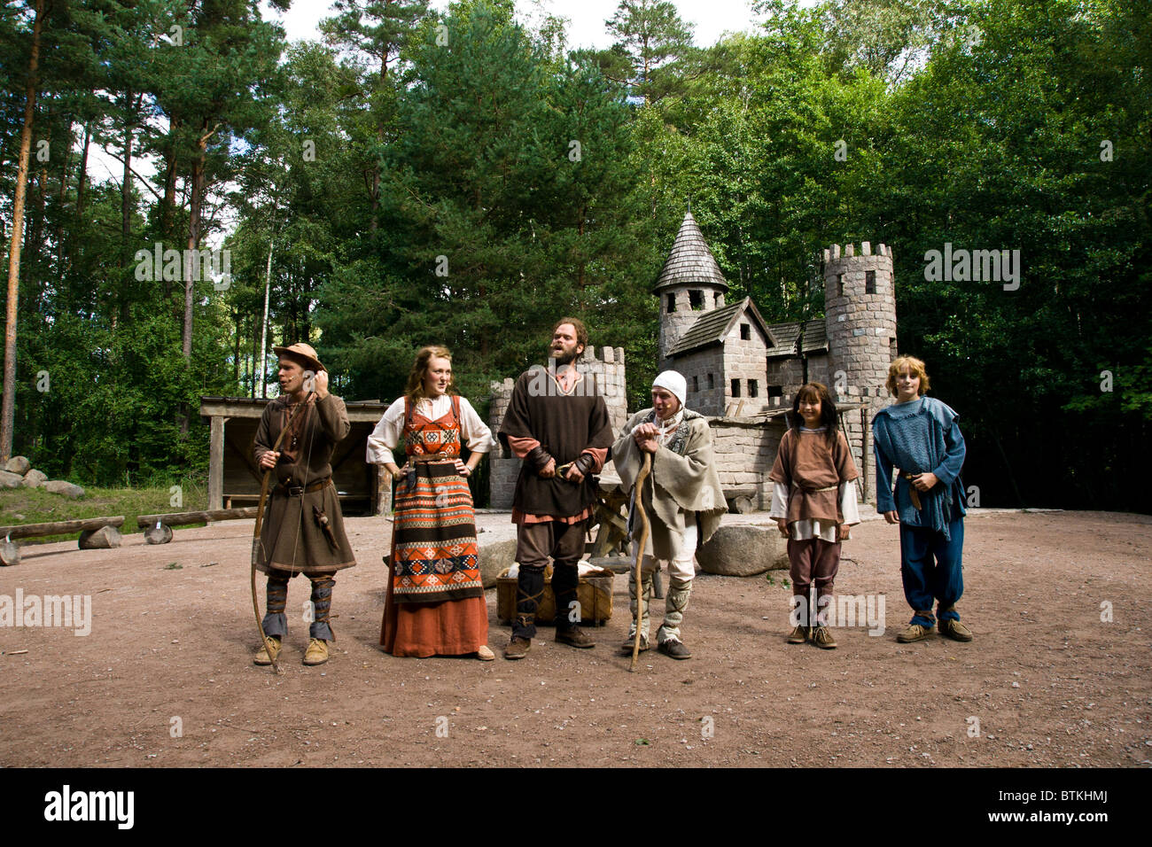 I racconti di Astrid Lindgren è presentato in Themepark Astrid Lindgrens World in Vimmerby Svezia Foto Stock