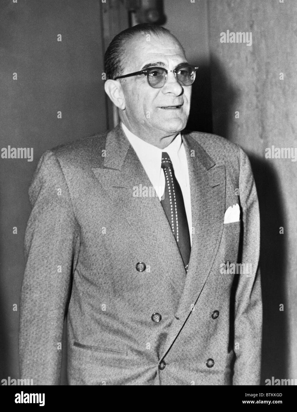 Vito Genovese (1897-1969), il boss della criminalità Genovese family (precedentemente noto come Luciano) nel 1959, l'anno, fu condannato per la vendita di un Foto Stock