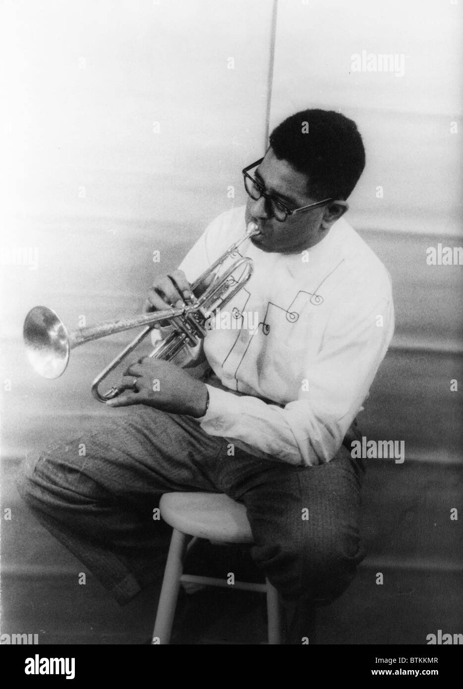 Dizzy Gillespie, ritratto da Carl Van Vechten, 2 dicembre 1955. Foto Stock