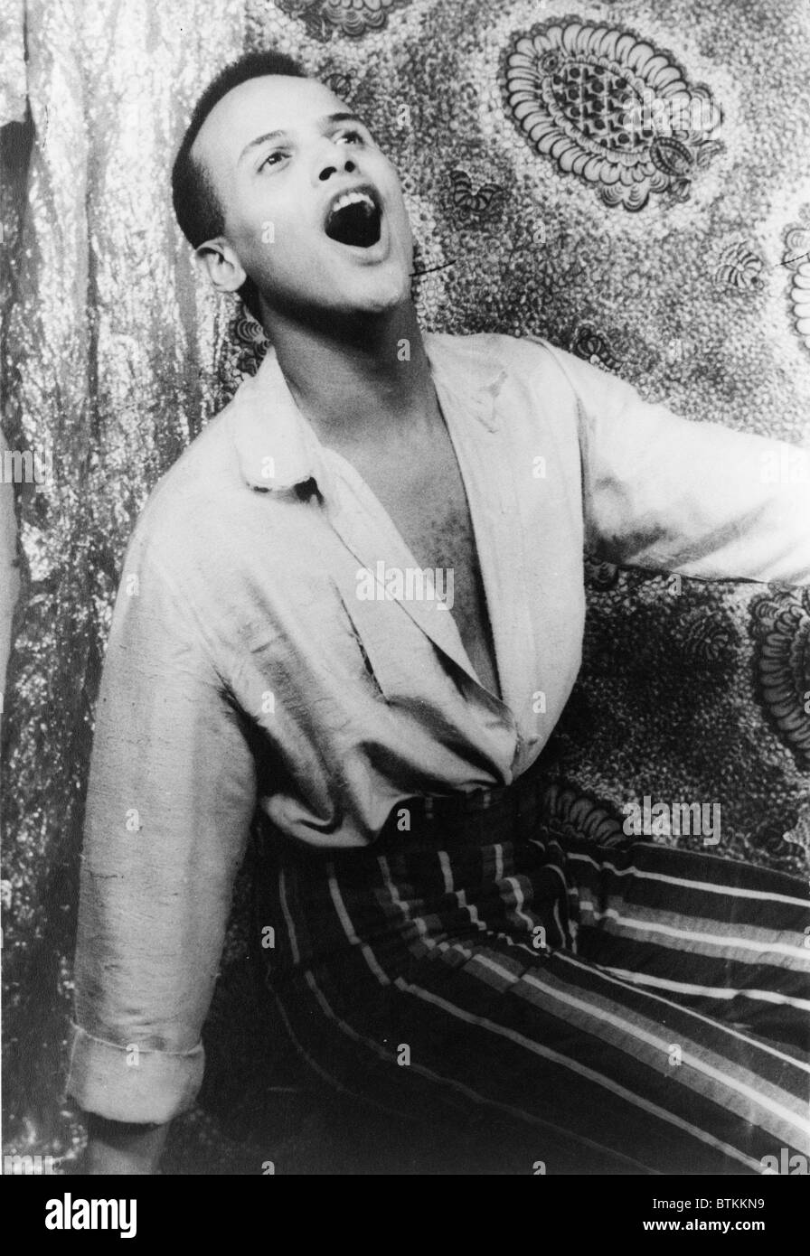 Harry Belafonte, ritratto da Carl Van Vechten, 18 febbraio 1954. 3C03726U Foto Stock