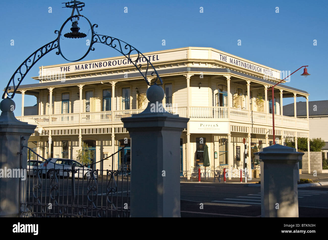 Elk195-2934 Nuova Zelanda Isola del nord Martinborough Martinborough Hotel Foto Stock