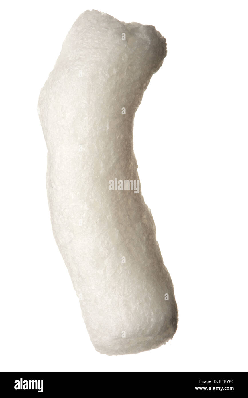 Lettera di polistirene materiale di imballaggio Foto Stock