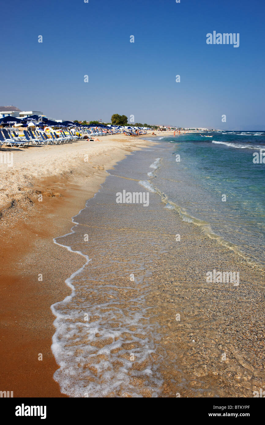 Spiaggia Vicino A Hersonissos Creta Grecia Foto Immagine