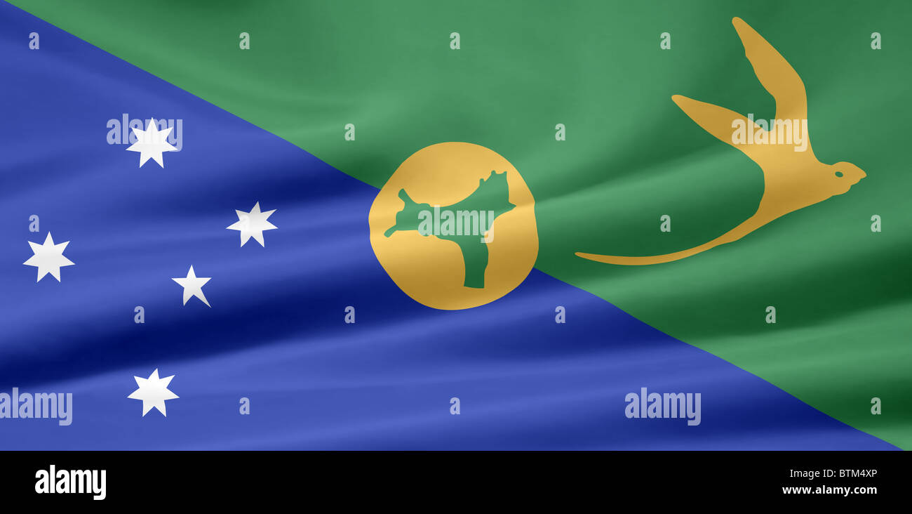 Alta risoluzione bandiera delle Isole di natale Foto Stock