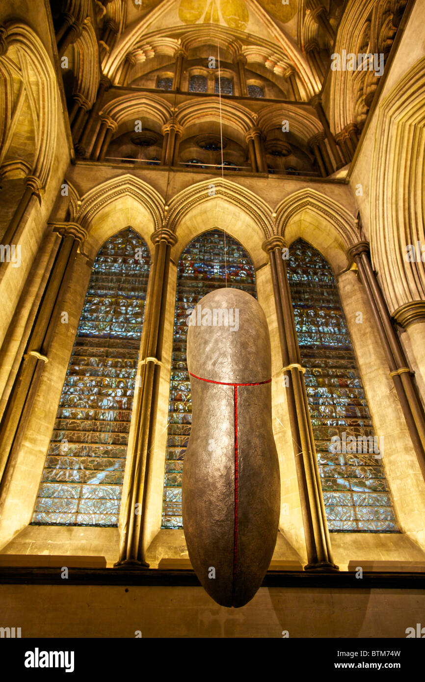 La Cattedrale di Salisbury. Art display linea pendente, 2010, da Jay battaglia Foto Stock