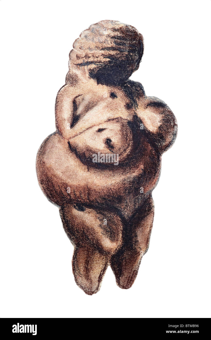 Venus - donna figura in stile preistorico - dea romana Foto Stock