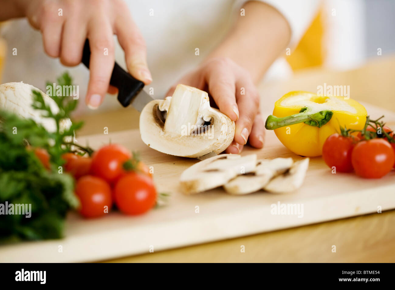 preparazione del cibo Foto Stock