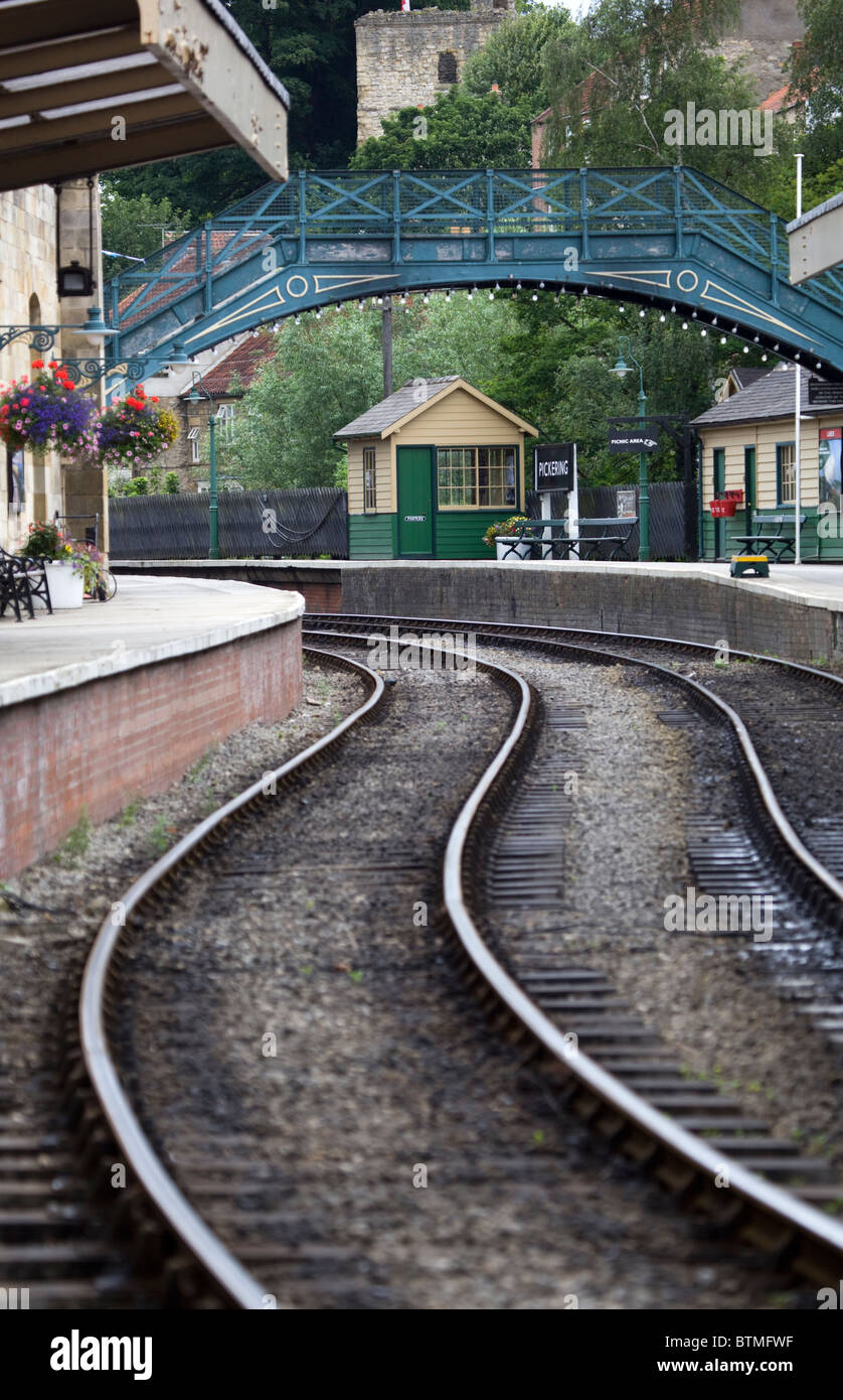 Pickering Stazione Ferroviaria Nord Yorkshire England Regno Unito Foto Stock
