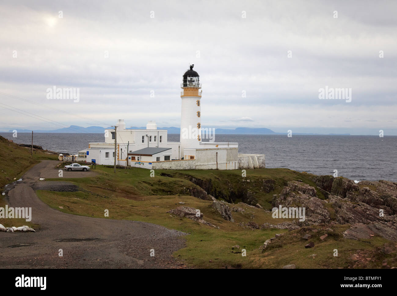Rua Reidh Lighthouse. Highland. Costa ovest della Scozia Foto Stock