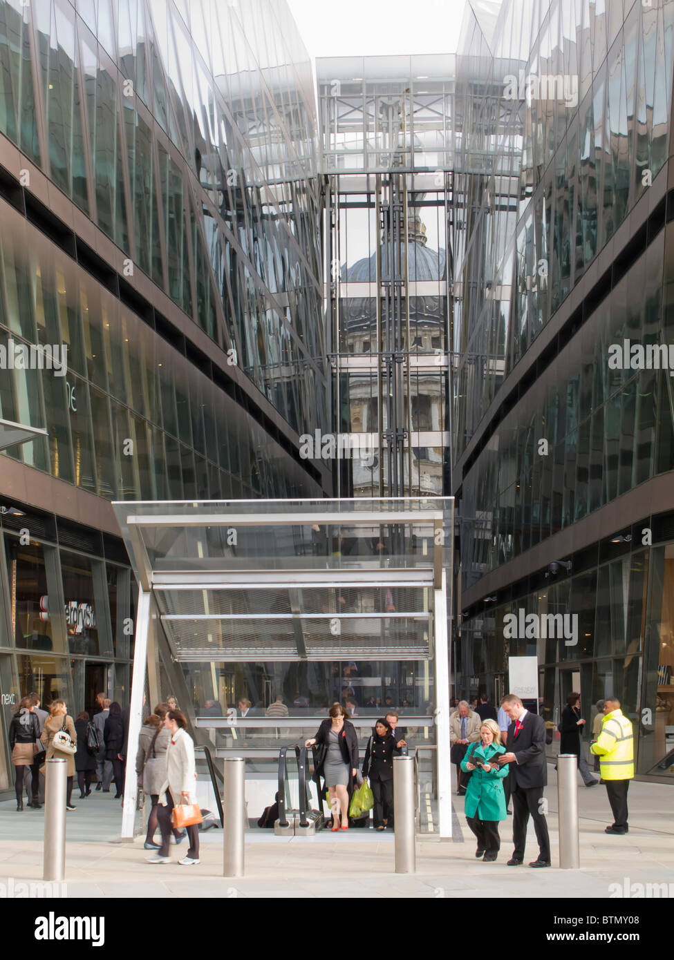 La moderna architettura di un nuovo cambiamento, Cheapside, City of London Foto Stock