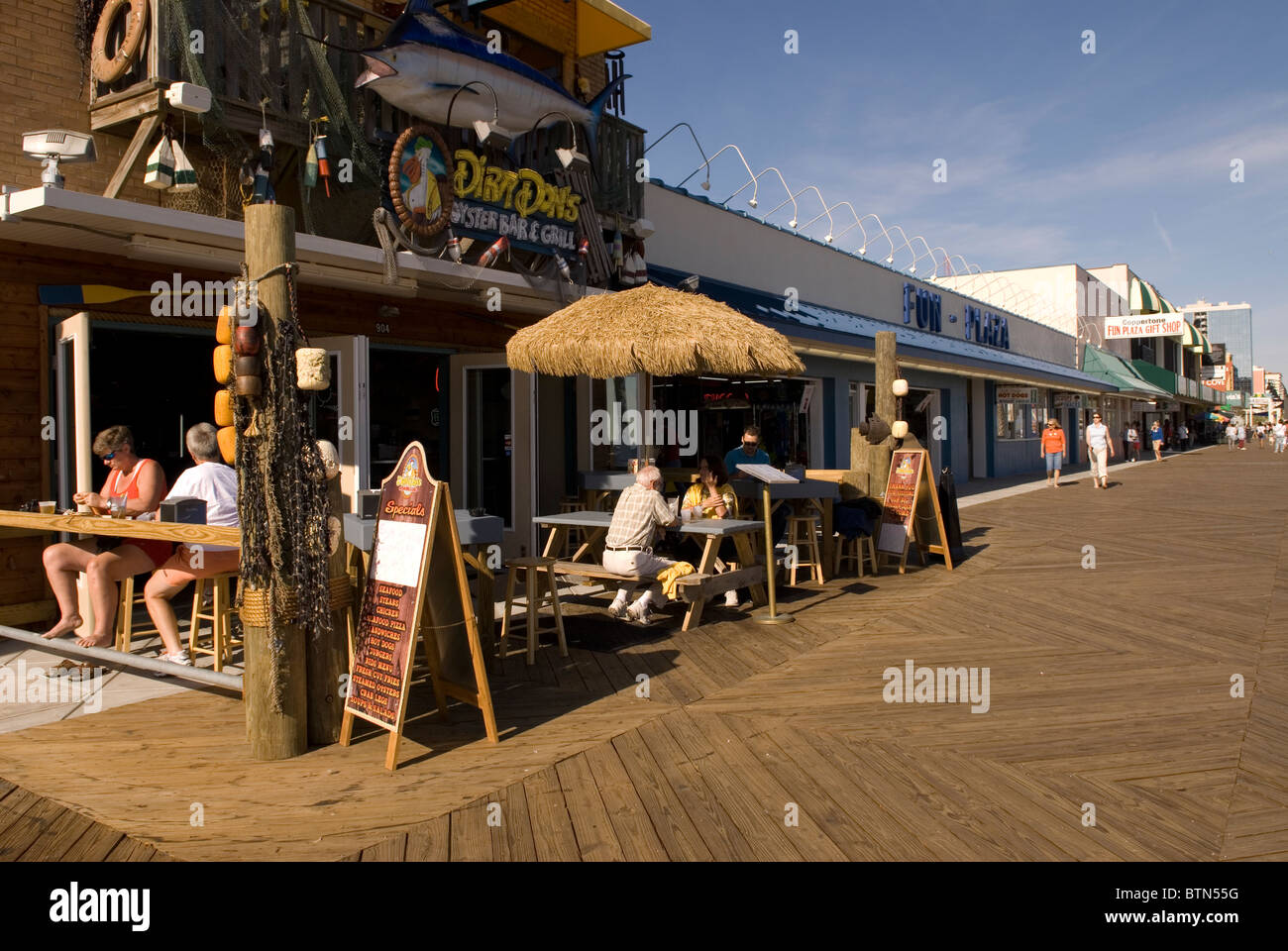 Sidewalk Café Myrtle Beach South Carolina USA Foto Stock