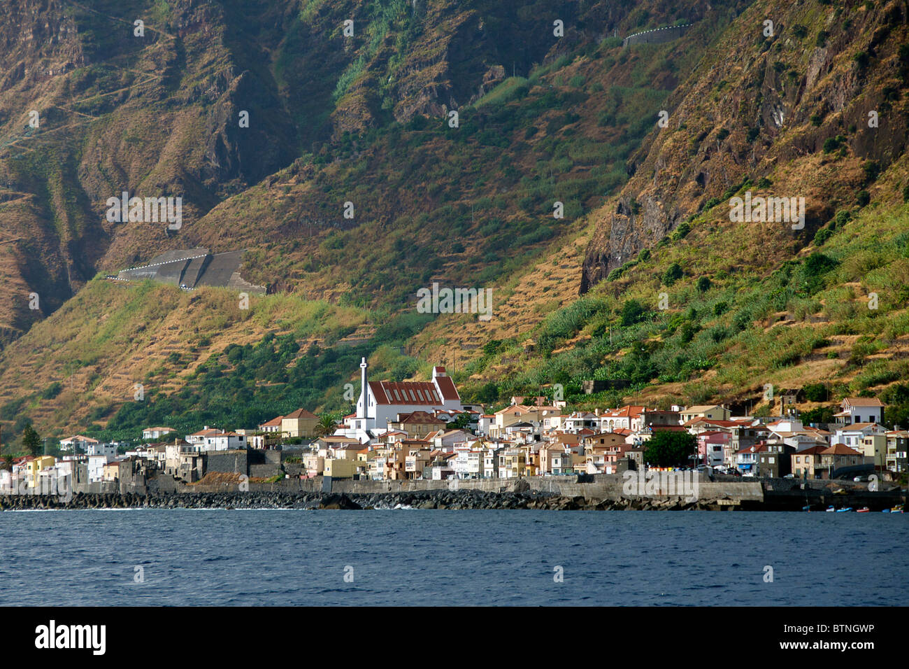 Paul do Mar costa sud-ovest Madeira Portogallo Foto Stock