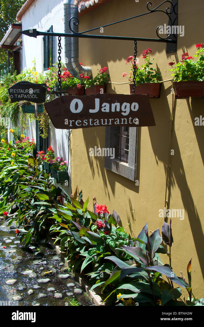 Ristoranti vecchio Funchal Madeira Portogallo Foto Stock