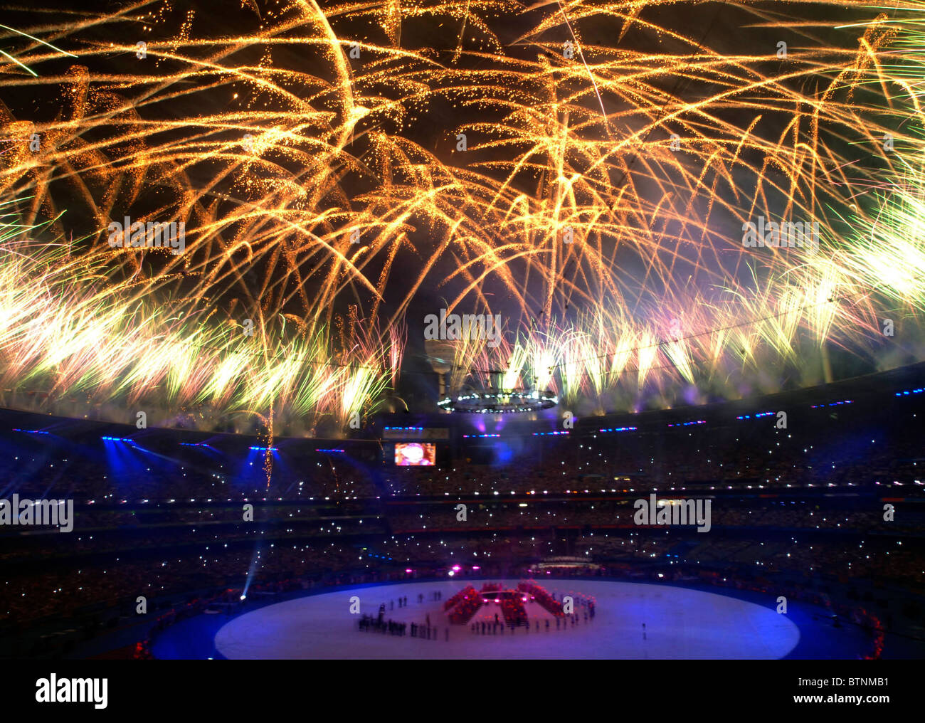 Cerimonia di chiusura presso i Giochi del Commonwealth a Melbourne Australia 2006 Foto Stock