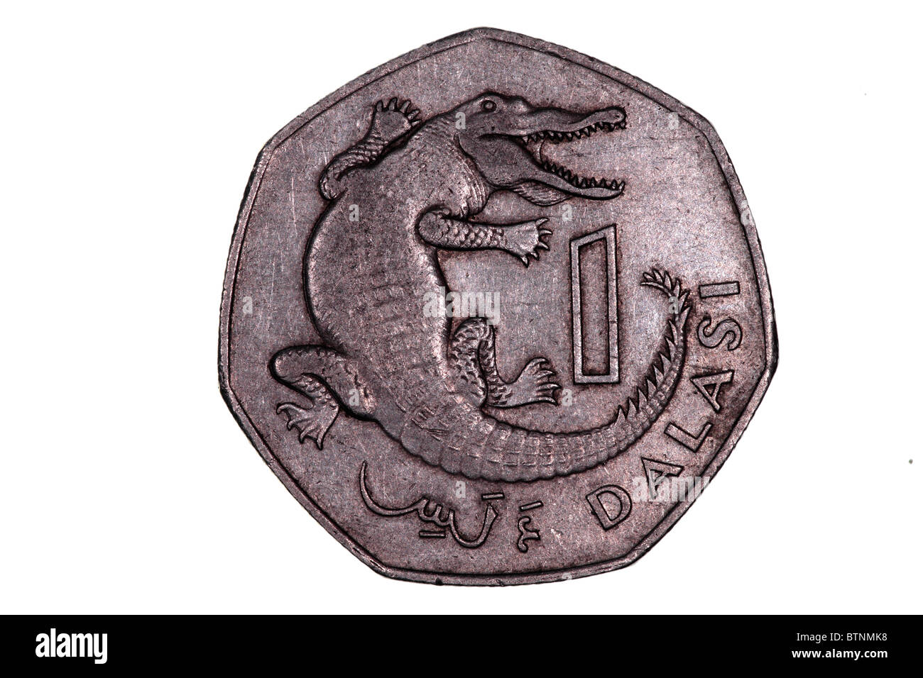 Dalasi gambiana coin Foto Stock