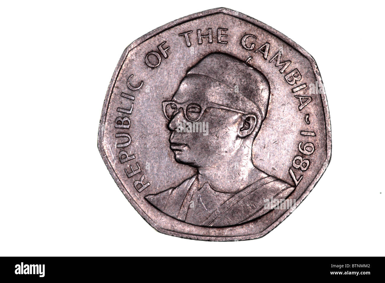 Moneta del Gambia Foto Stock