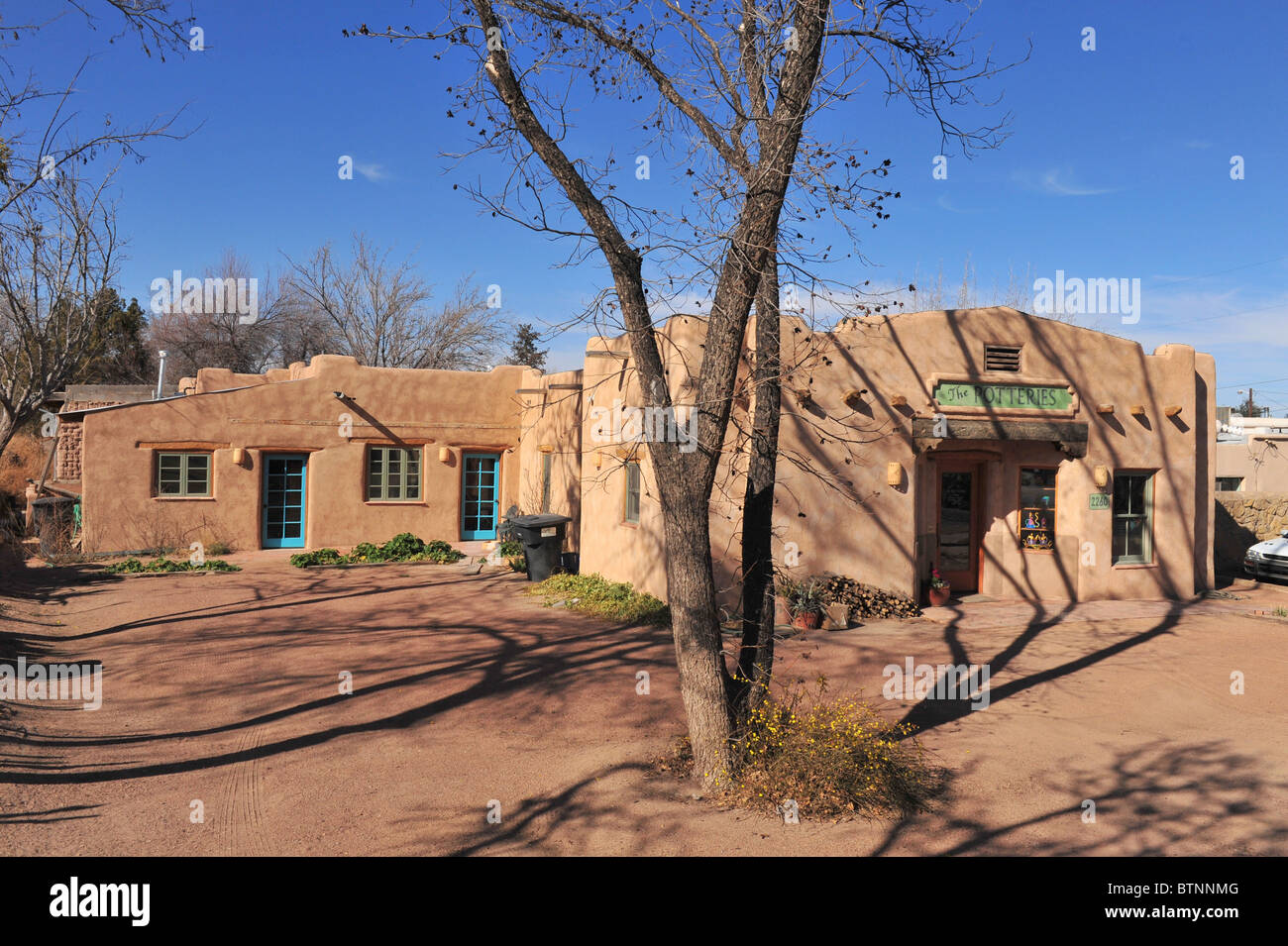 Adobe home in New Mexico,STATI UNITI D'AMERICA. Foto Stock