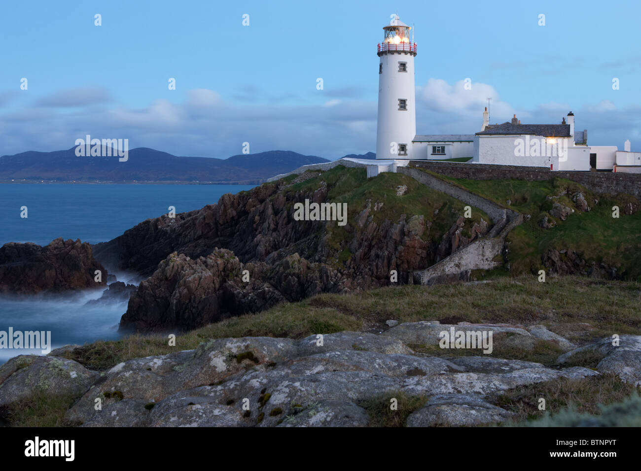 Fanad Head Lighthouse County Donegal Repubblica di Irlanda Foto Stock