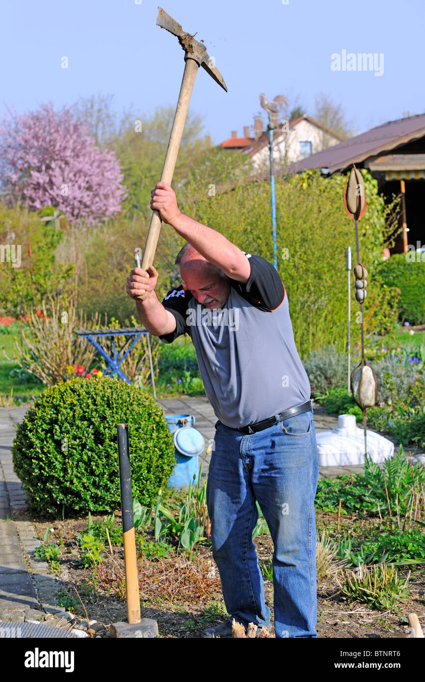 Hacking a pezzi Foto Stock