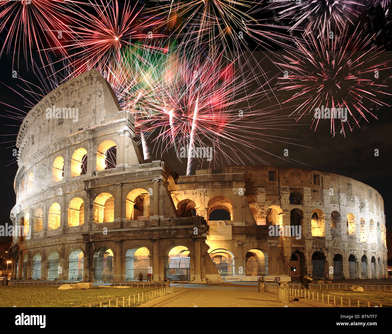 Il Colosseo, Roma, Italia Foto Stock