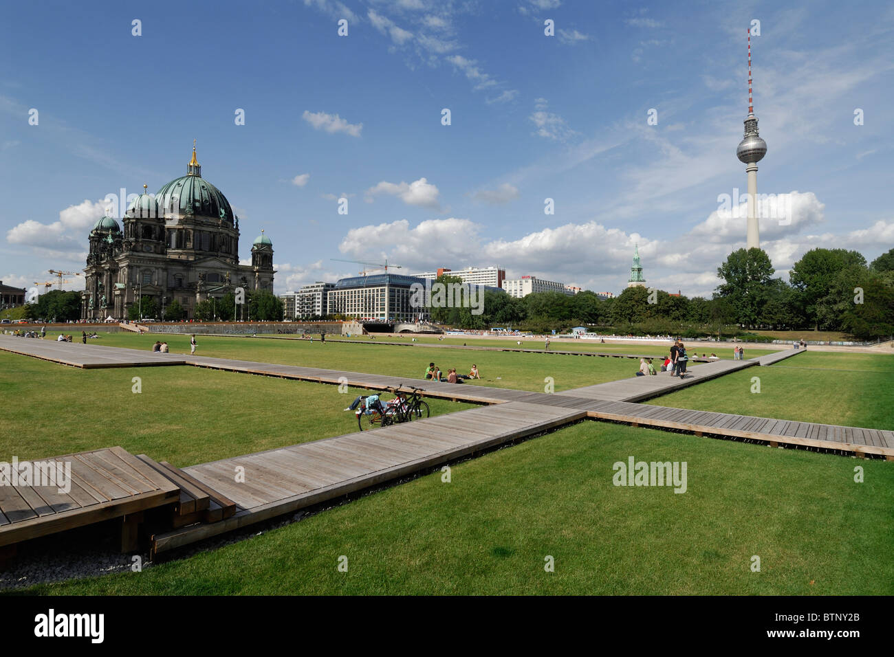 Berlino. Germania. Schlossplatz. Foto Stock