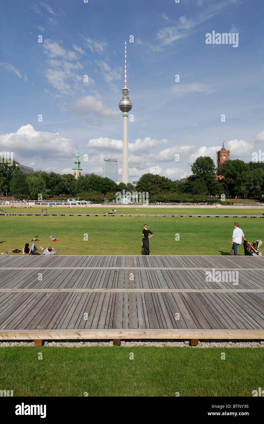 Berlino. Germania. Schlossplatz. Foto Stock