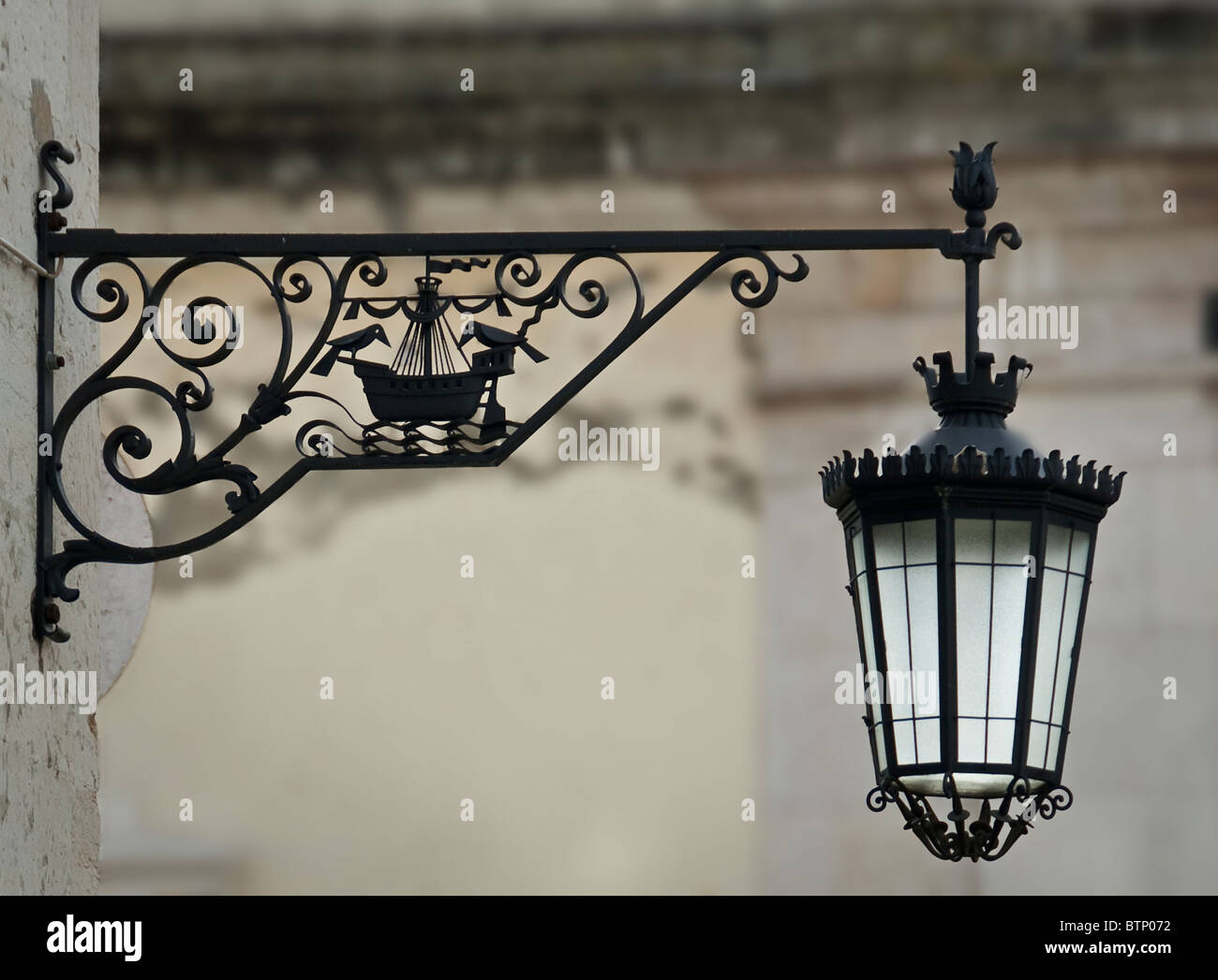 Lampione, Lisbona Foto Stock