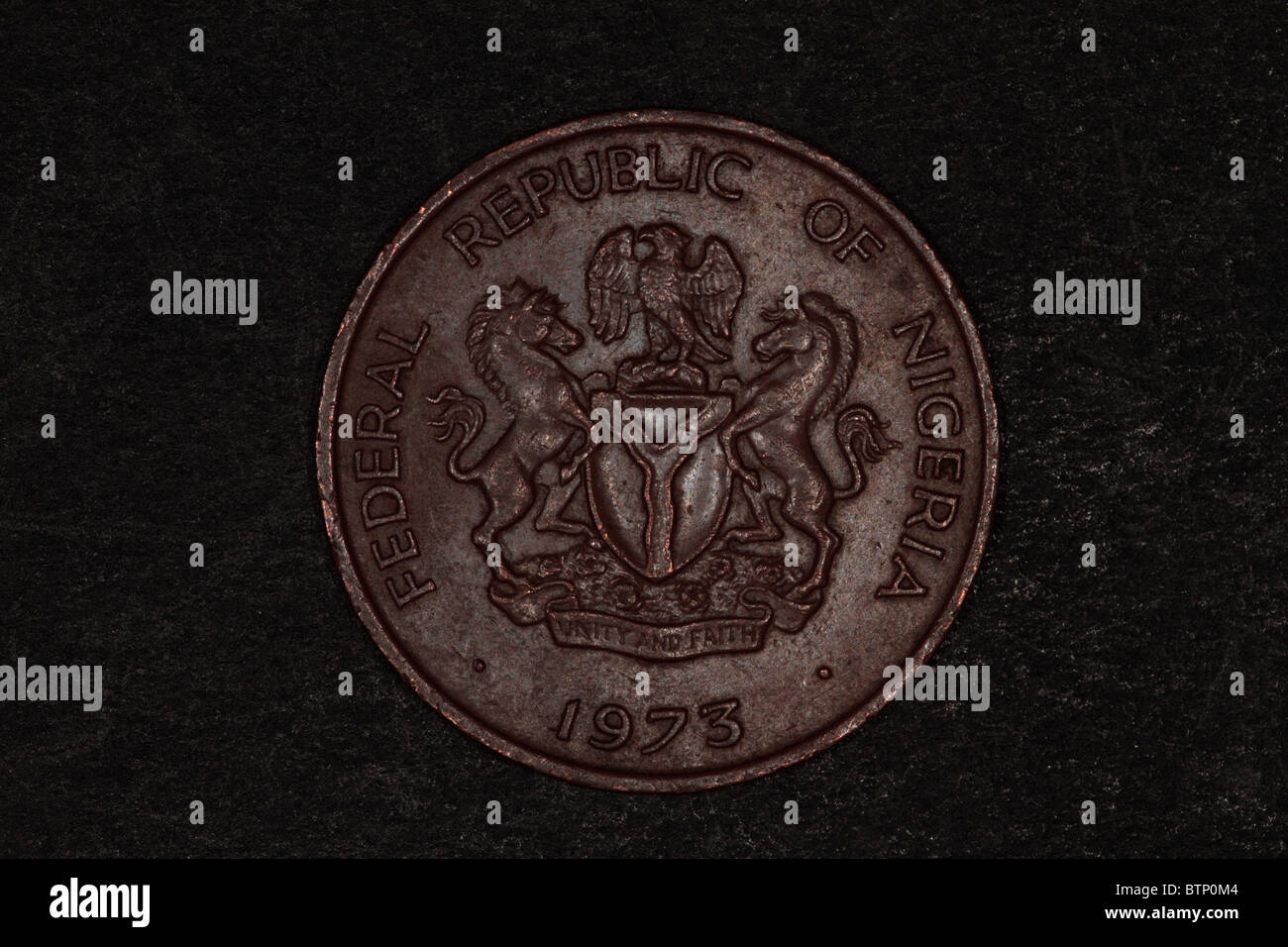 Moneta nigeriana Foto Stock