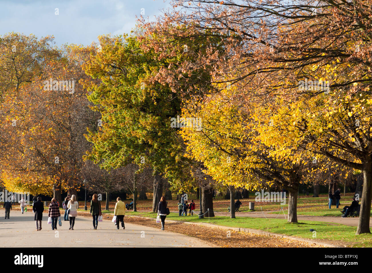 Hyde Park in autunno - Londra Foto Stock