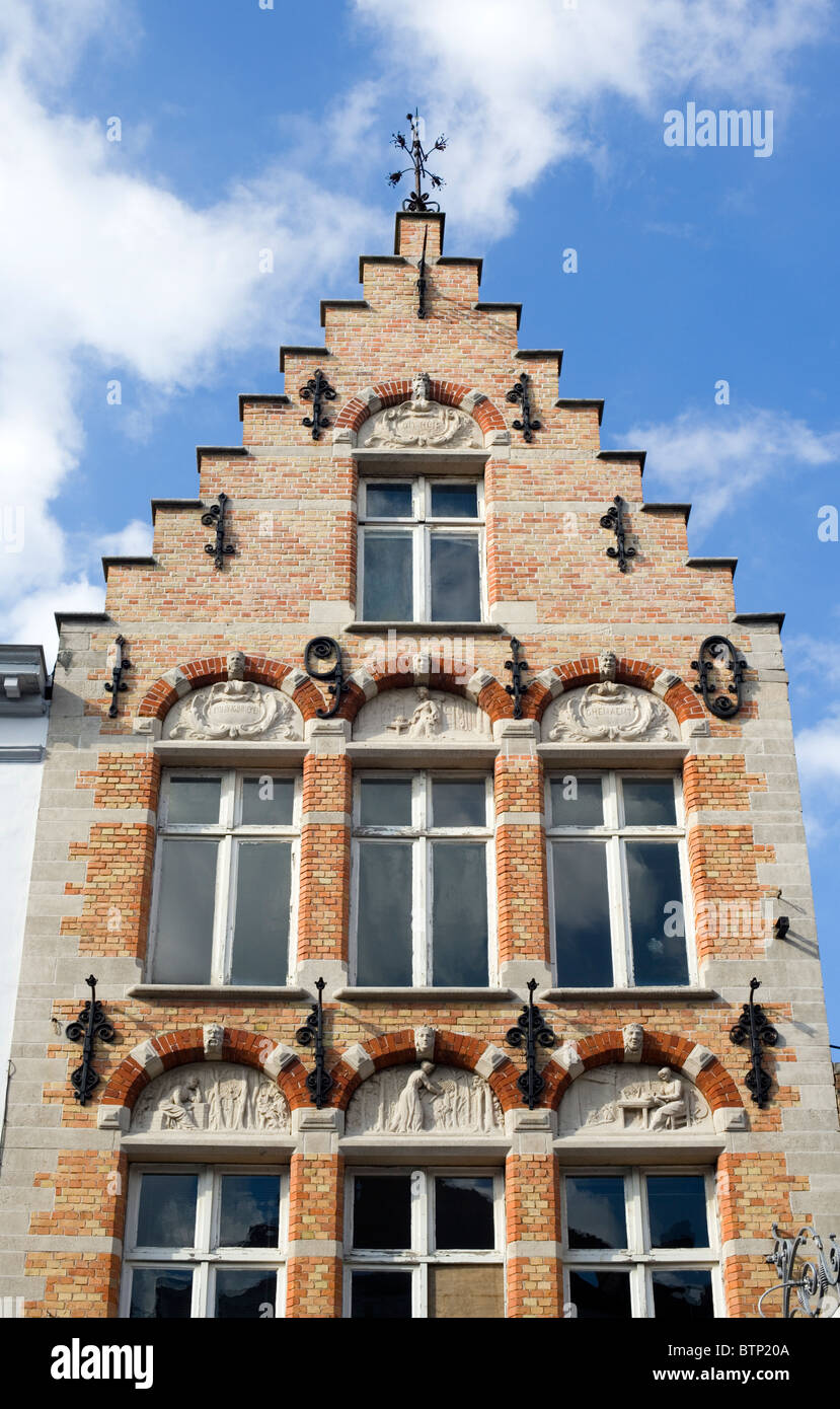 La sua architettura impressionante 'Desso Huis', Bruges, Belgio, Europa Foto Stock