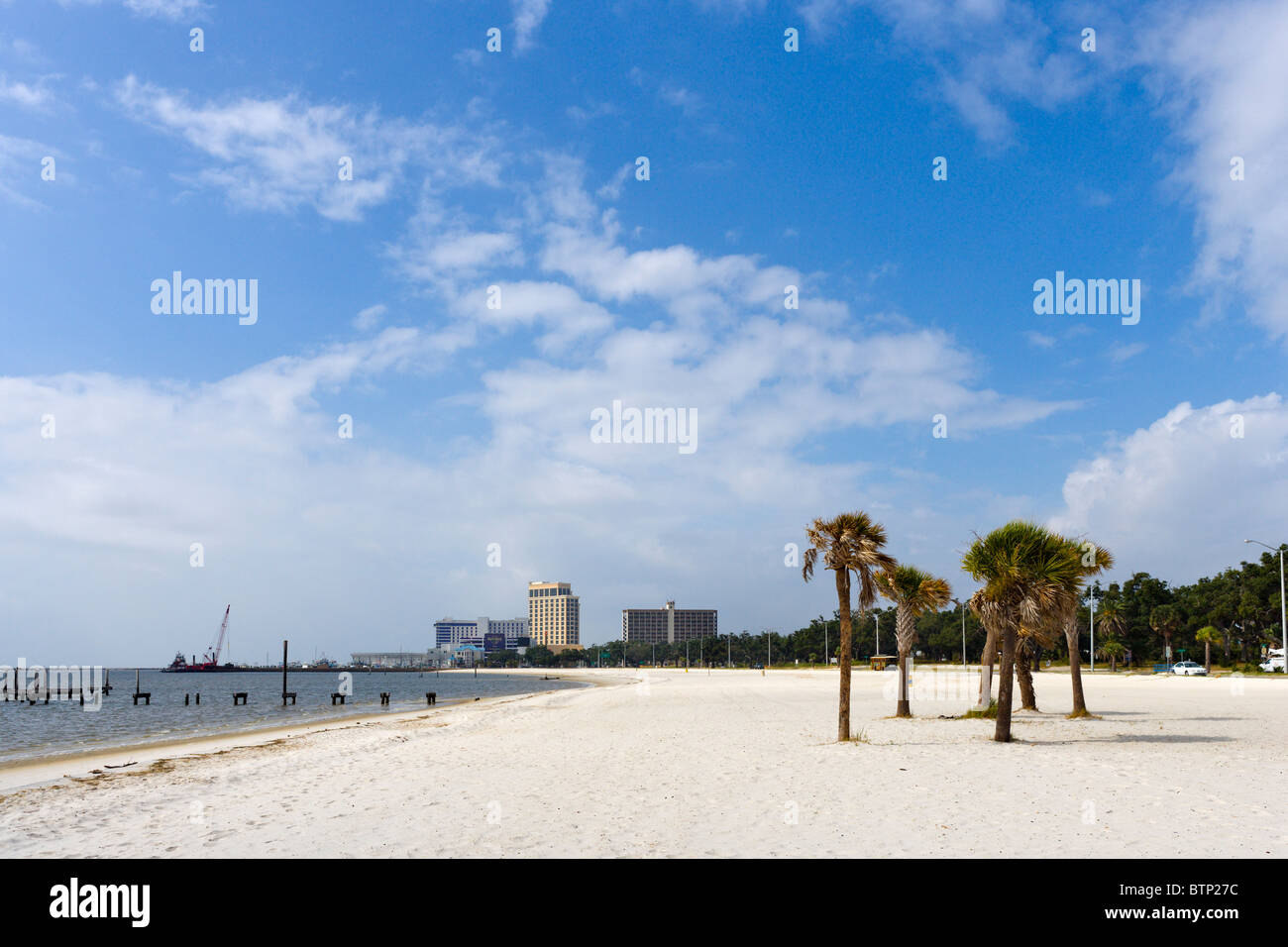 Spiaggia di Biloxi, Gulf Coast, Mississippi, STATI UNITI D'AMERICA Foto Stock
