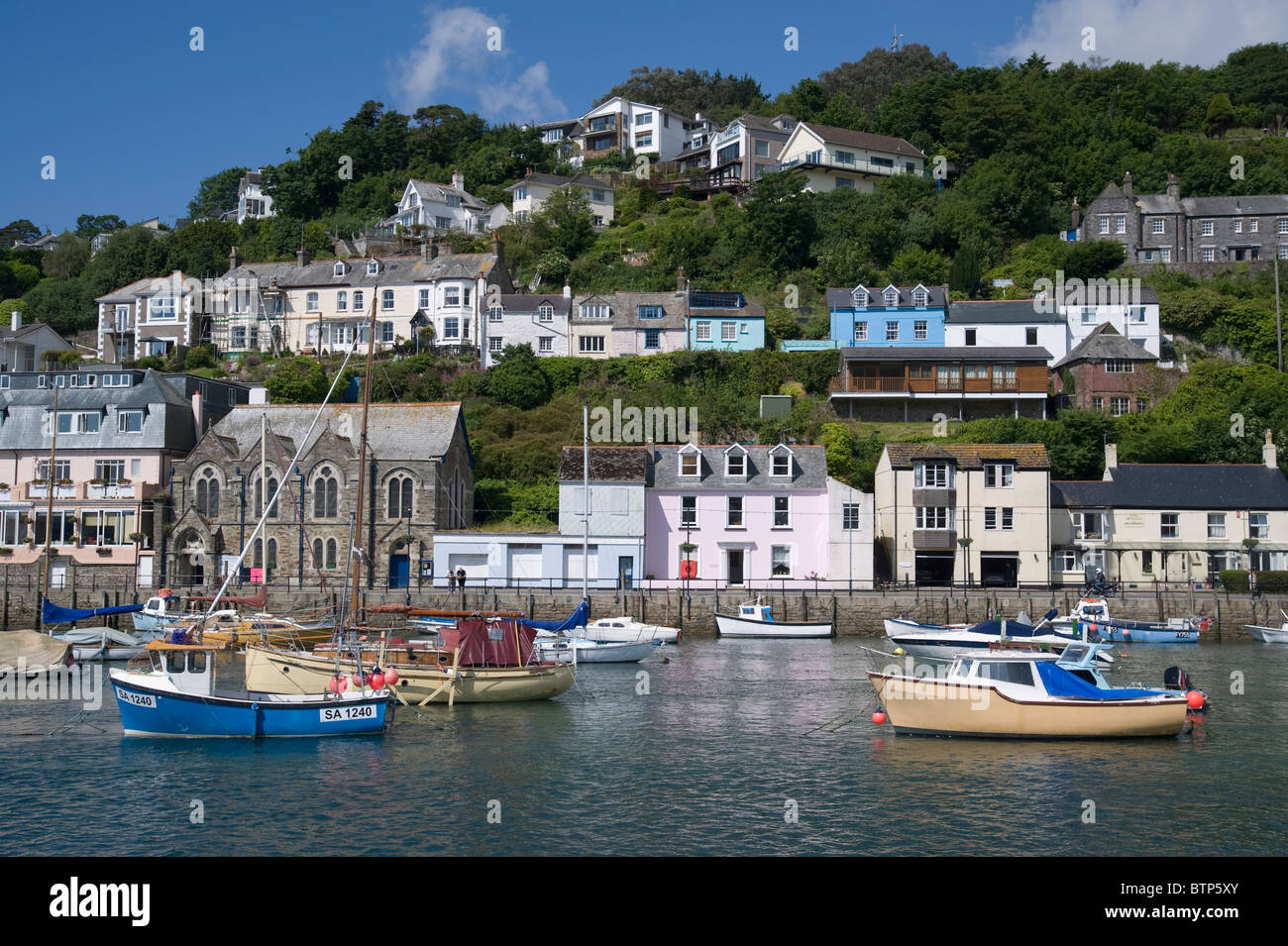 Looe, cittadina di pescatori, Cornwall, Regno Unito. Foto Stock