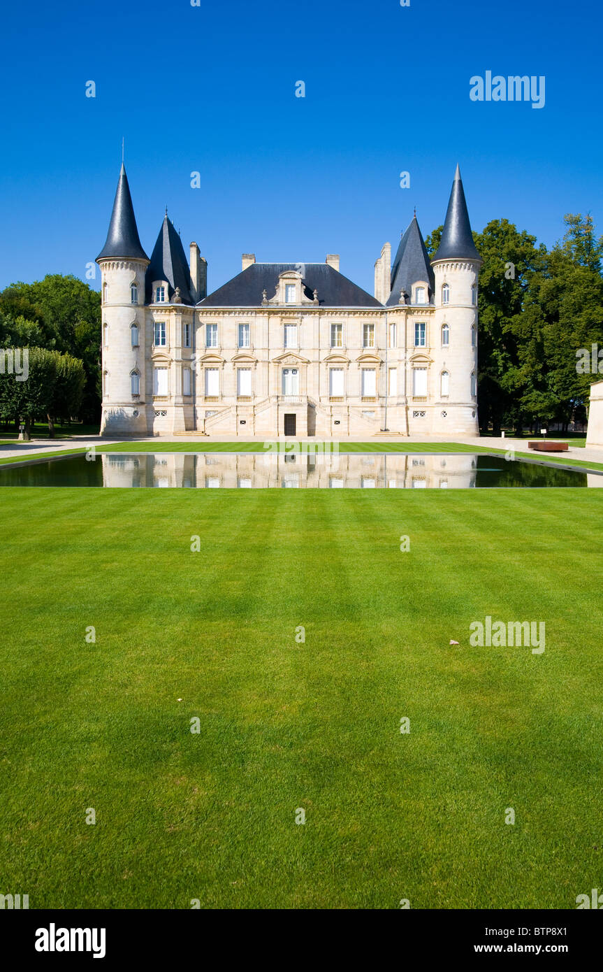 Chateau di Pichon Longueville, Medoc, Francia Foto Stock