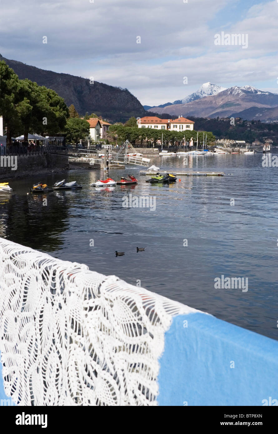 Il lavoro di pizzo a Lenno - Lago di Como - Lombardia - Italia Foto Stock