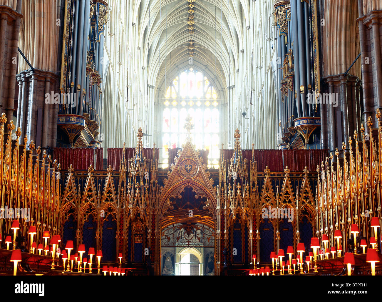Abbazia di Westminster Choir London UK Europa Foto Stock