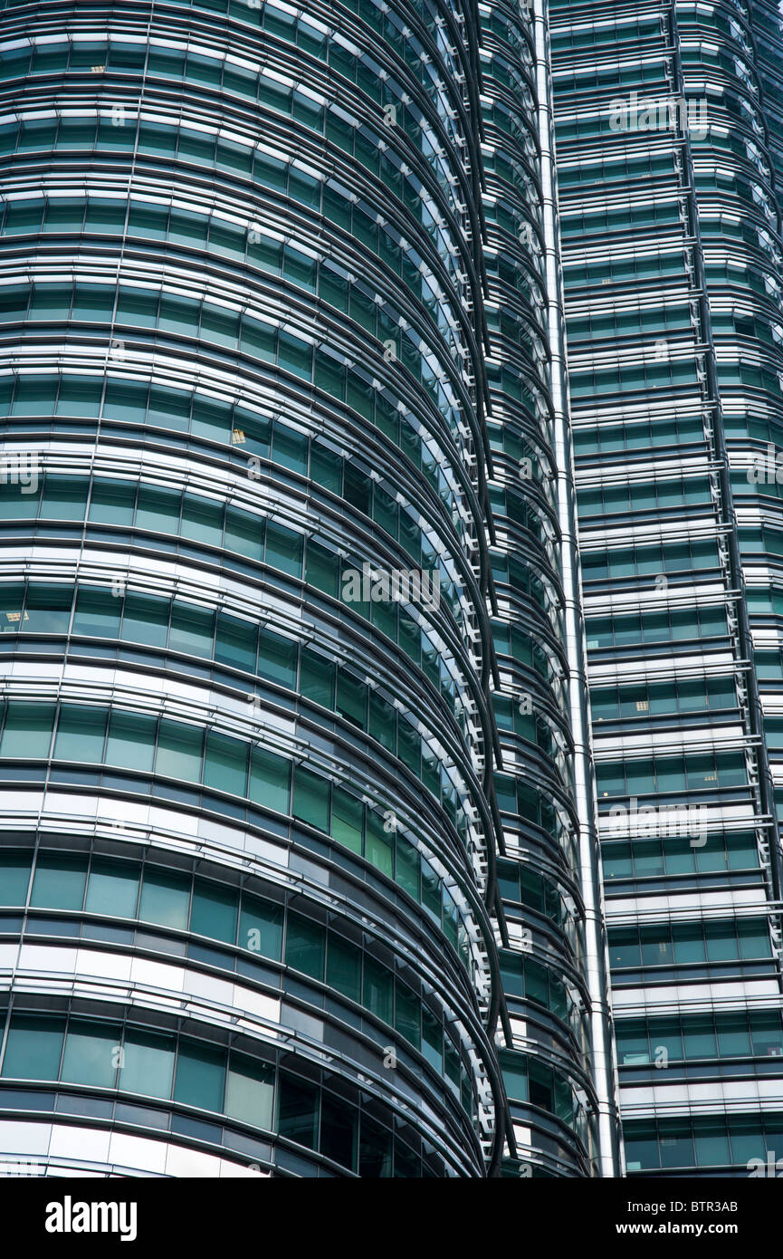 Petronas Twin Towers di Kuala Lumpur in Malesia Foto Stock