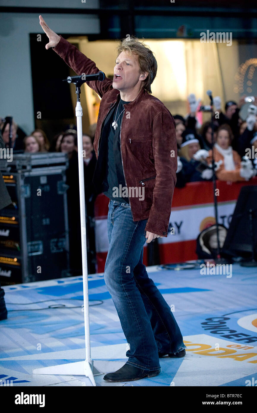 La NBC Today Show Concerto con Bon Jovi Foto Stock