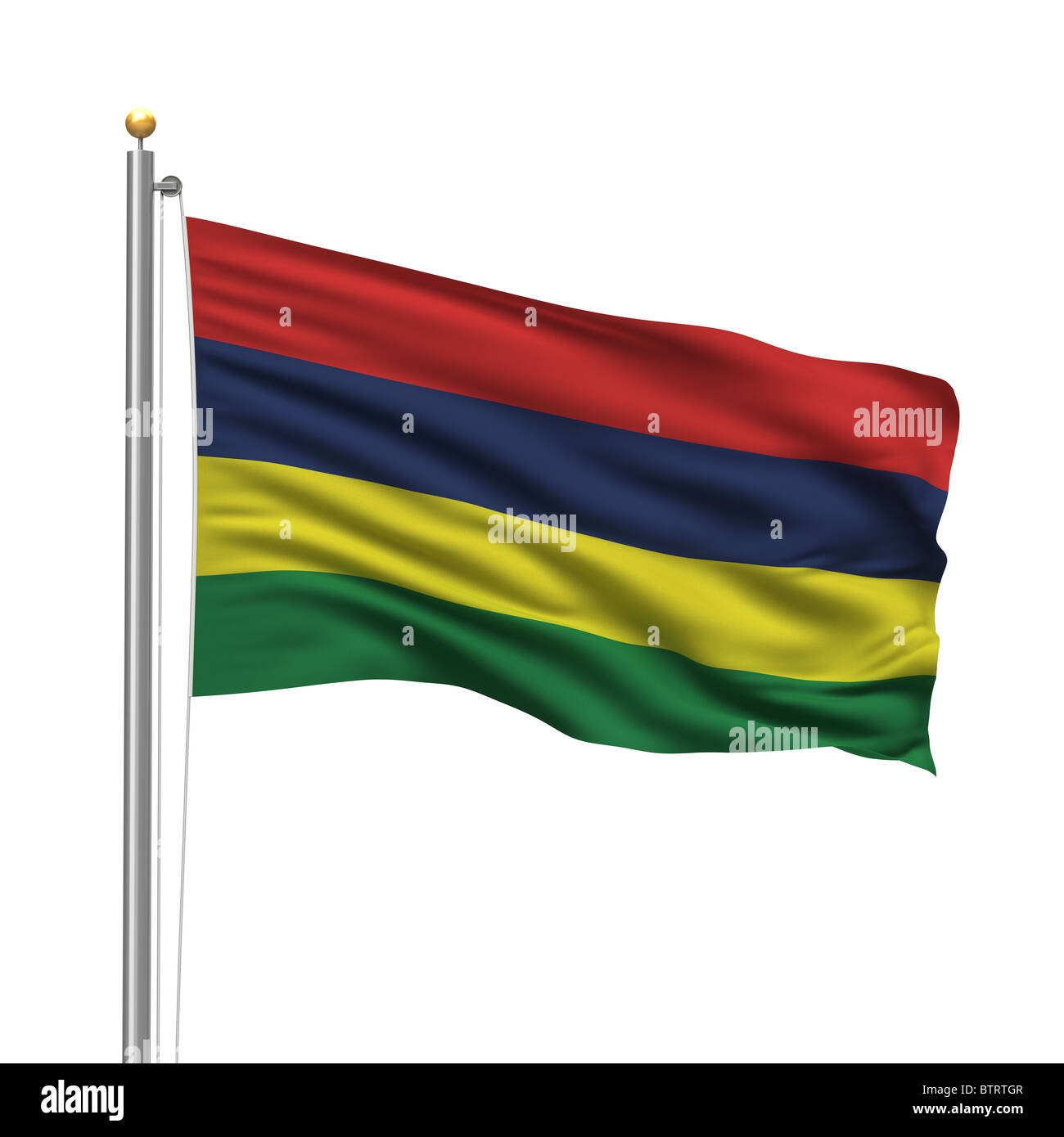 Bandiera di Mauritius Foto Stock