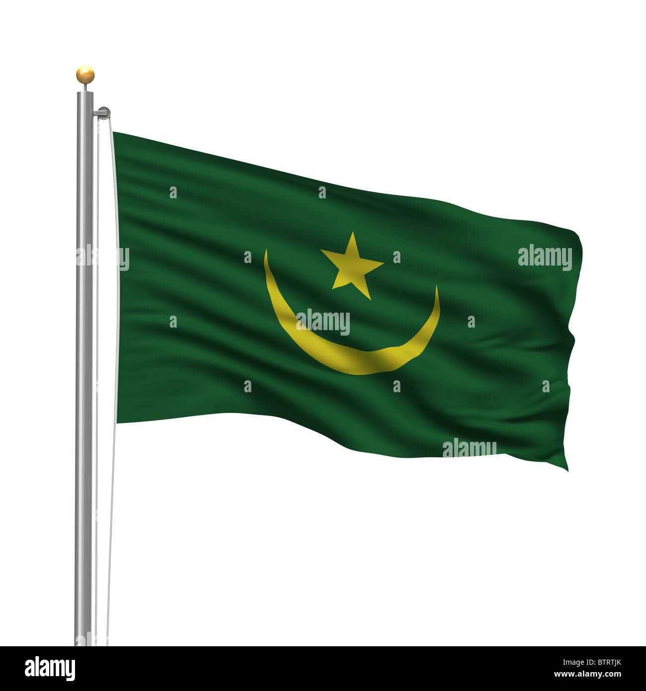 Bandiera della Mauritania Foto Stock
