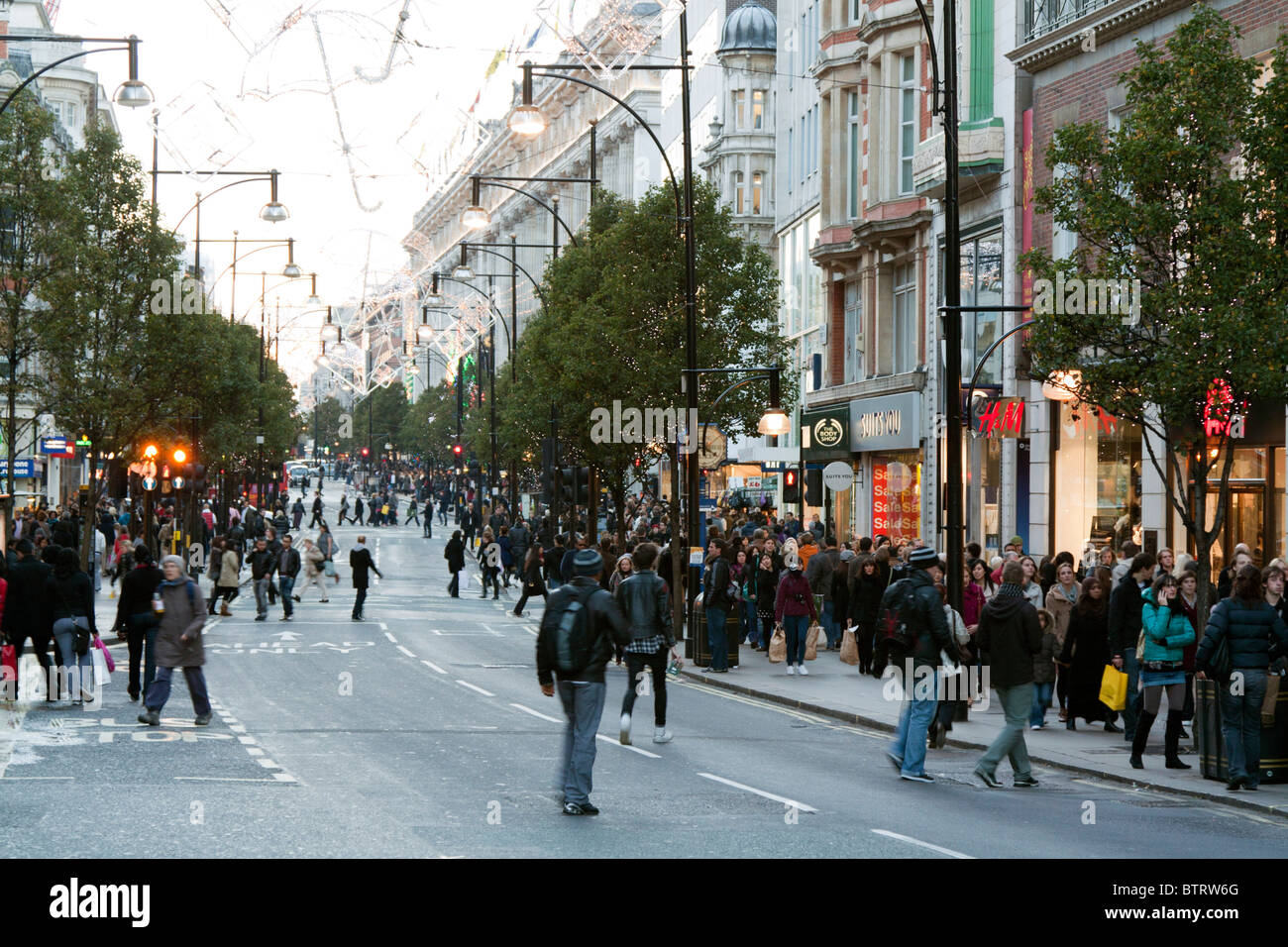 Oxford Street - Londra Foto Stock