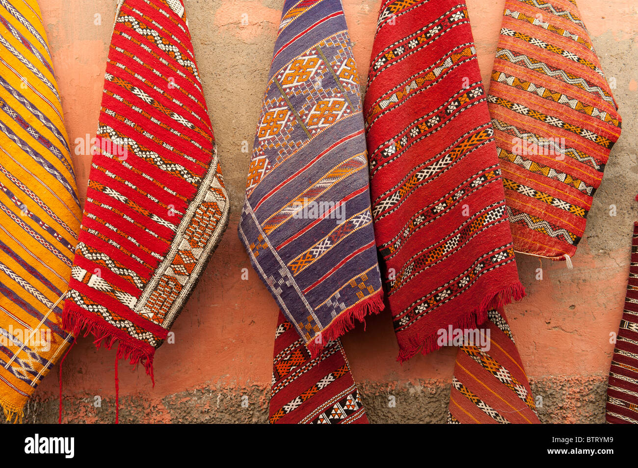 Artigianato Souk Medina Marrakech Marocco Africa del Nord Foto Stock