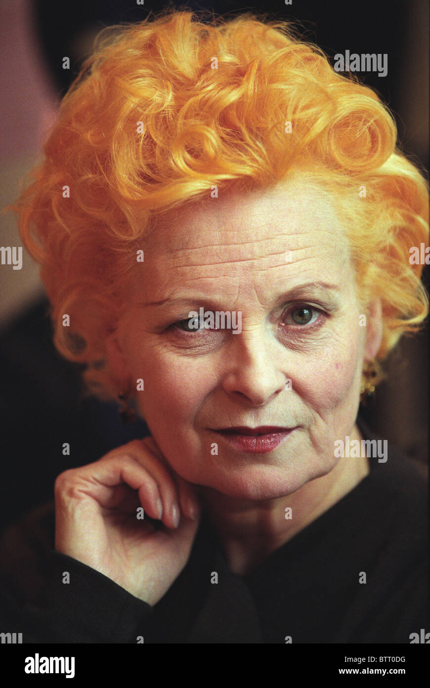 Vivienne Westwood, designer di moda di Londra, Inghilterra. Foto Stock