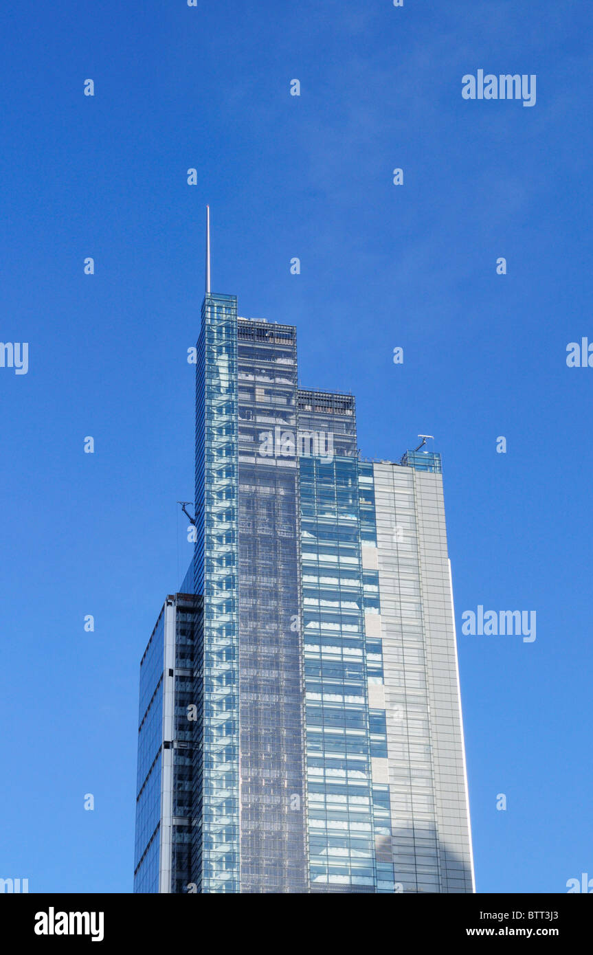 Dettaglio della Heron Tower, 110 Bishopsgate, London, England, Regno Unito Foto Stock