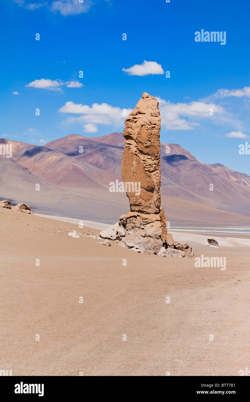 Monjes de la Pacana pilastri di pietra (Pacana Monaci), los Flamencos riserva nazionale, Cile Foto Stock