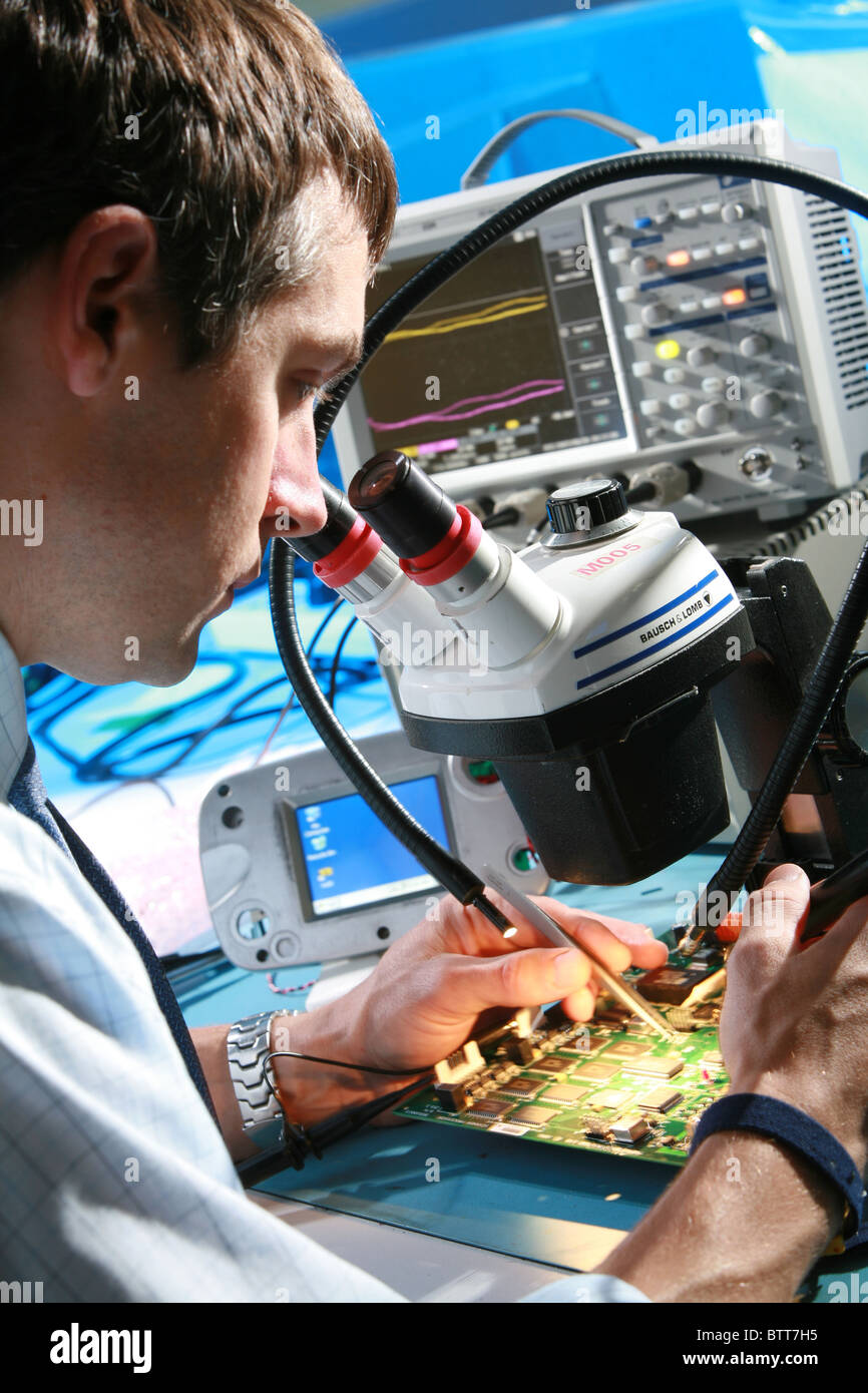 Scheda di circuito test Foto Stock